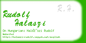 rudolf halaszi business card